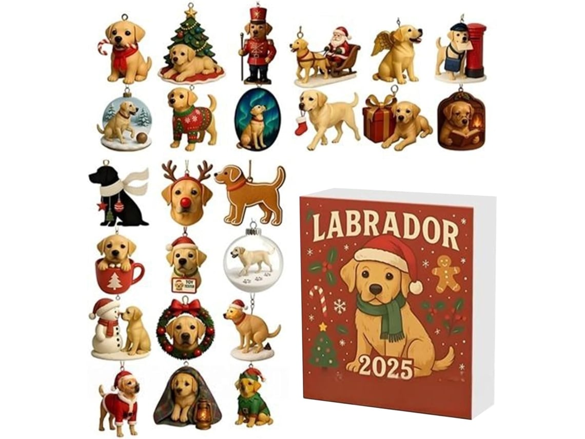 Calendário Do Advento Para Cães: Pingente De Natal Em Acrílico 2d Com 24 Dias, Crianças, Meninas, Adultos E