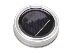 Tapas Con Luces Solares Para Tarros Mason, 20 Led, 2 Metros, Impermeables, Sin Llama, Normales.