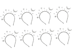 Conjunto De 8 Tiaras Brilhantes Em Formato De Estrela Para Crianças, Perfeitas Para Decoração De Festas.