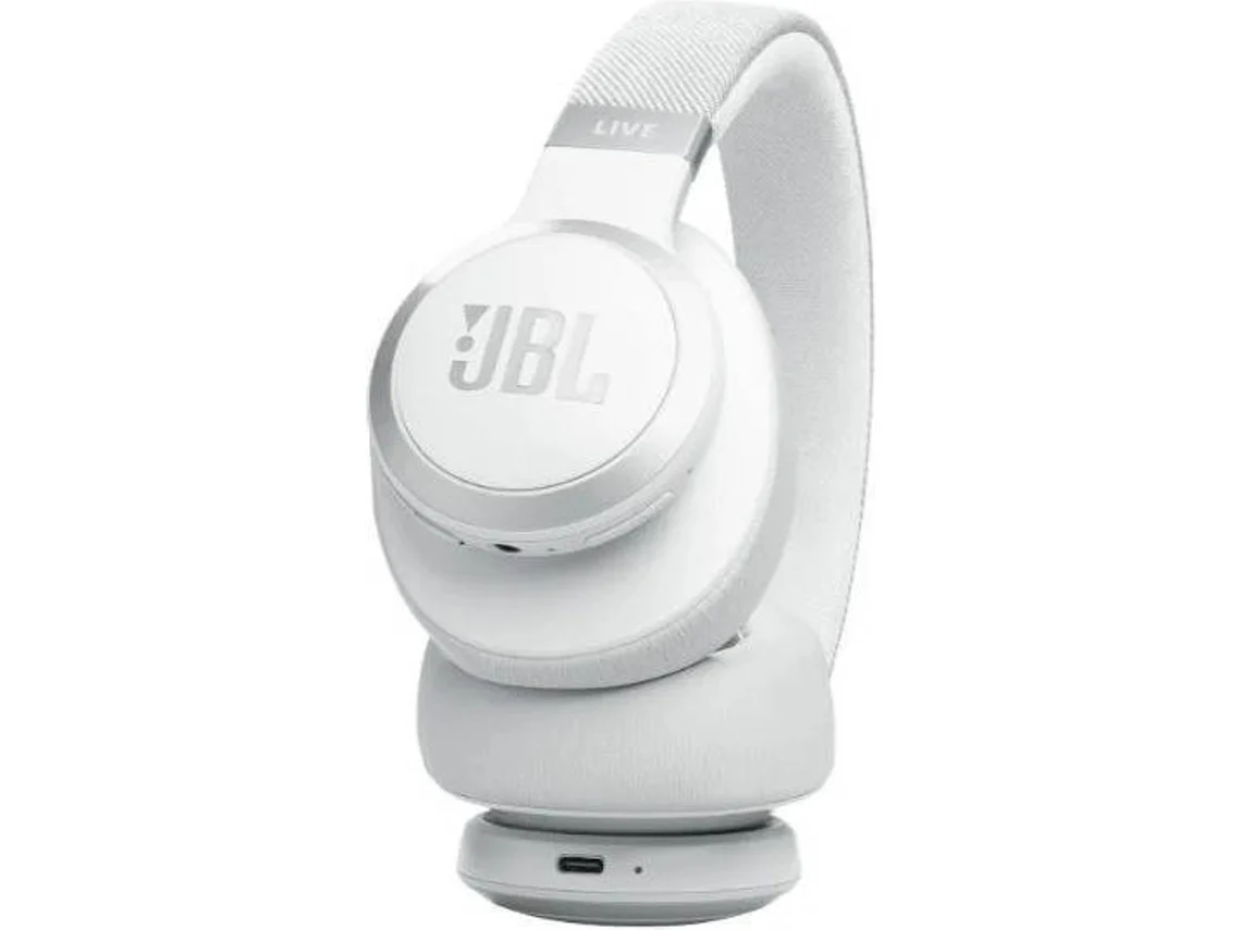 Auriculares Inalámbricos Bluetooth JBL Live 770NC (over ear - Micrófono - noise cancelling - blanco)
