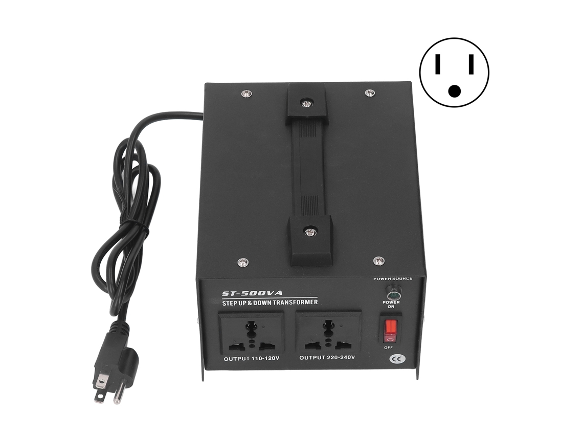Transformador Elevador/reductor 500w De Alta Resistencia Convertidor De Voltaje