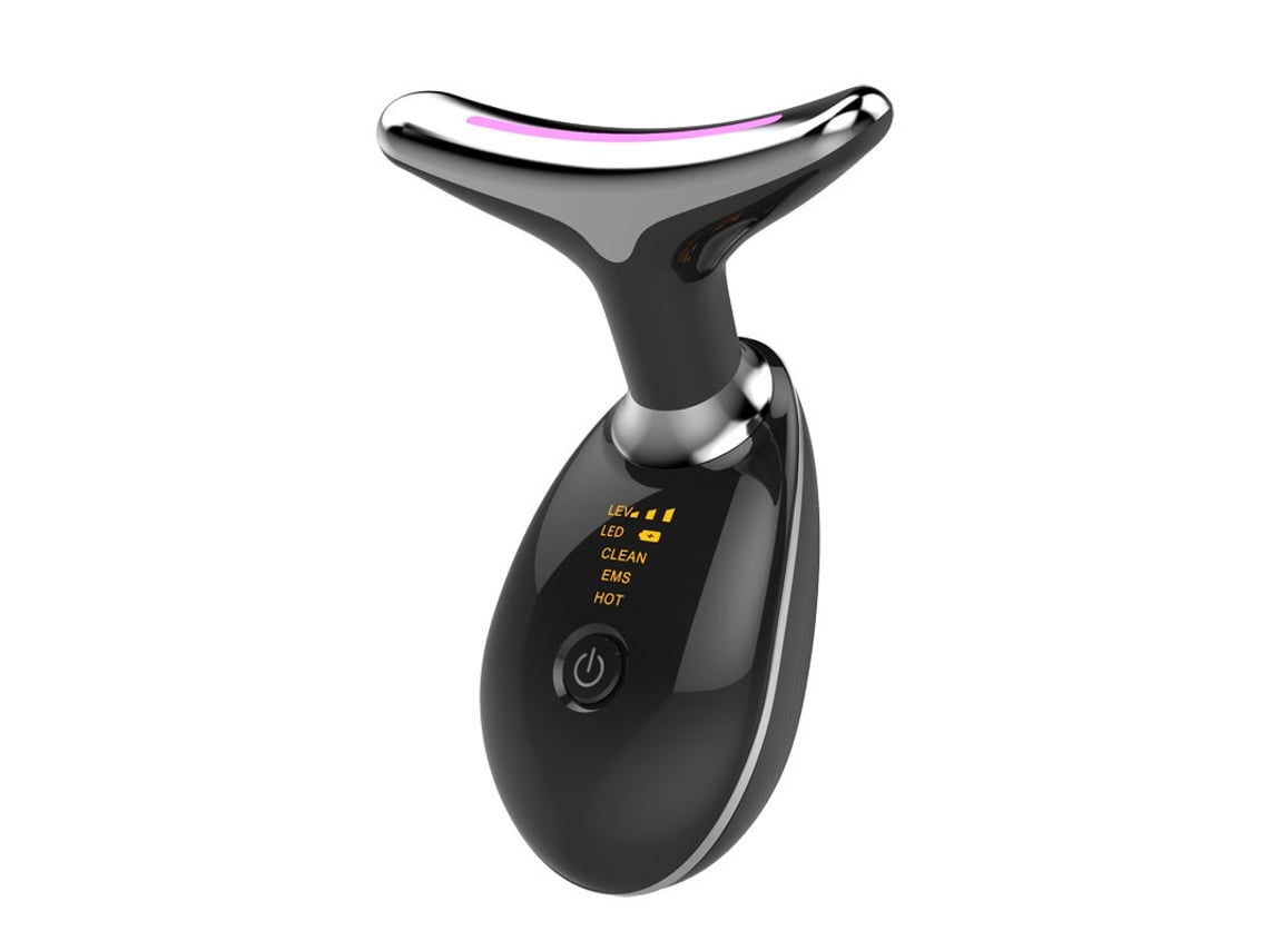 (negro) Dispositivo De Belleza Para La Regeneración De La Piel, Masaje Facial Y De Cuello, Lifting Y Reafirmación Por Vibración.