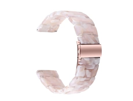 Correa de acero inoxidable con hebilla para Samsung Galaxy Watch4 Classic 42mm/46mm - Flores rosadas