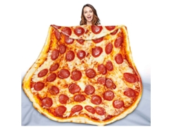 Manta De Pizza De Doble Cara Para Adultos Y Niños, Manta Gigante Con Estampado De Comida Realista Y Divertida.