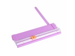 Cortadora De Papel Pequeña Plegable Con Escala Clara Y Acero Al Carbono Sin Rebabas Para Scrapbooking Morado