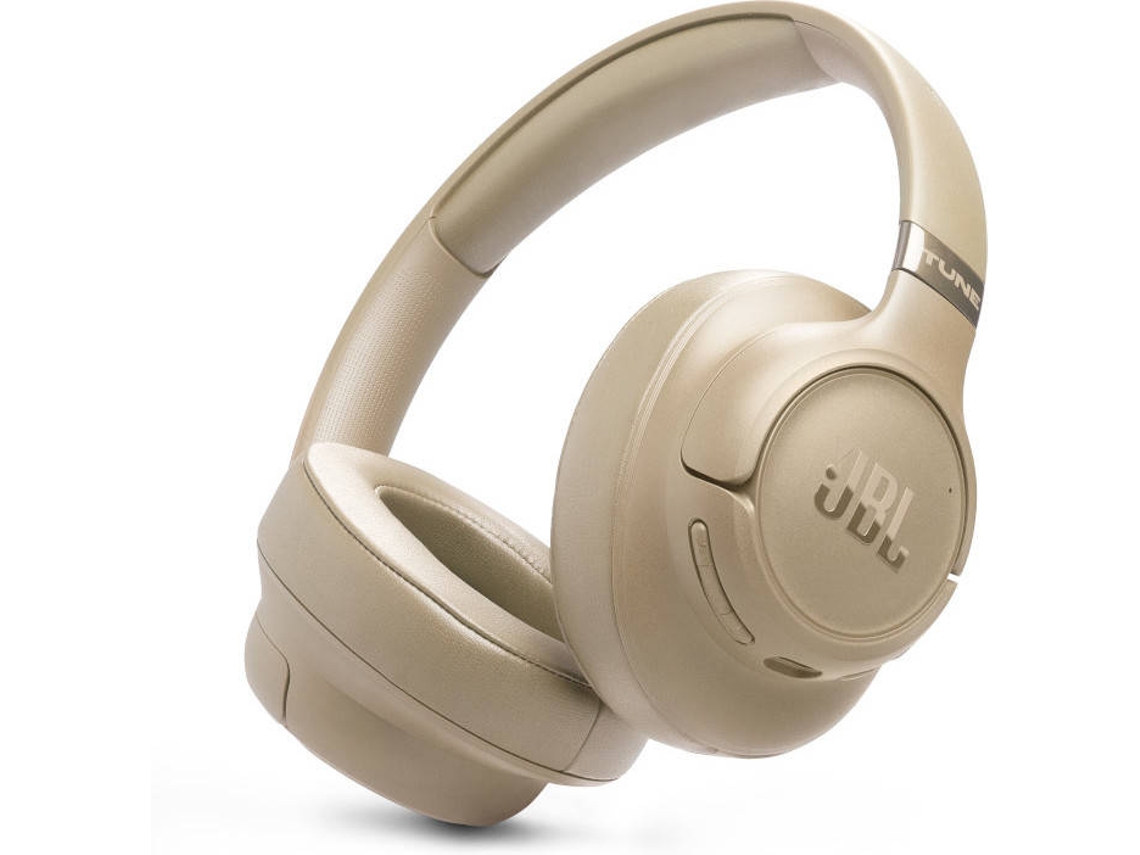 Auriculares Bluetooth JBL T780NCBEG (Over Ear -  Micrófono - Beige)