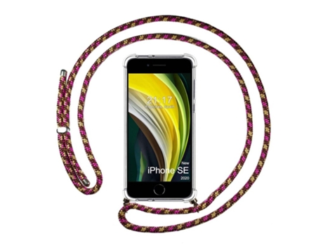 Carcasa iPhone SE 2020 TUMUNDOSMARTPHONE Colgante Rosa