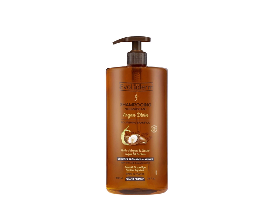 Champú nutritivo Argan Divin para cabello seco EVOLUDERM