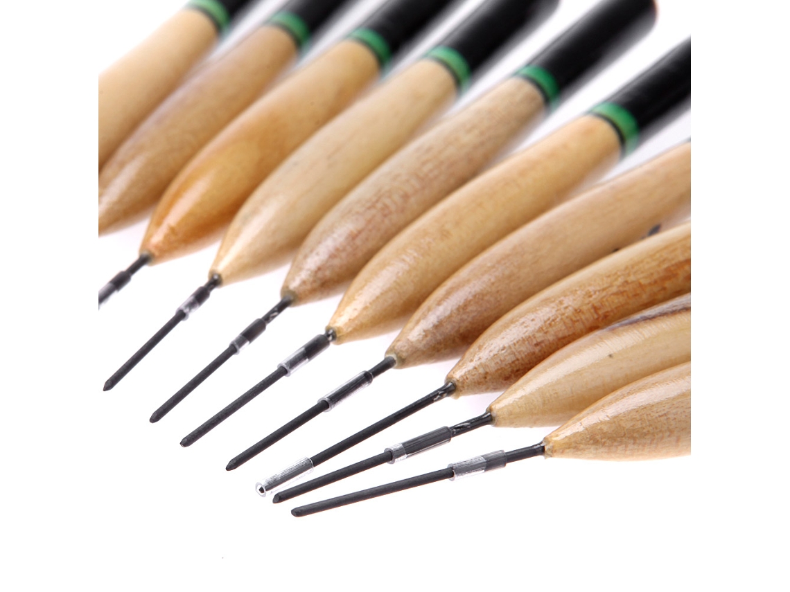 Lixada 10 Piezas Flotadores De Pesca De Madera Paulownia 2g Herramientas De Pesca