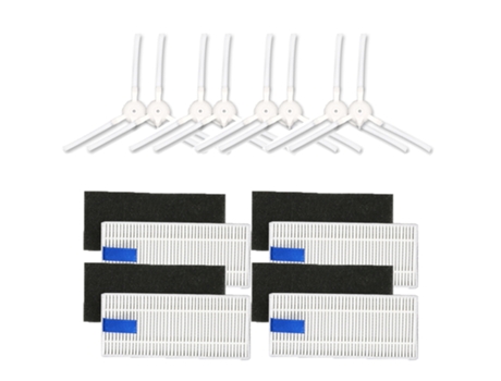 Cepillos laterales de filtro HEPA para Robot aspirador Tefal Rowenta Explorer 20 40 Serie Smart Force Sweep x3, piezas de repuesto
