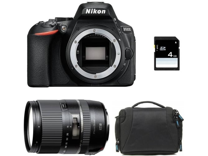 Kit Cámara Réflex NIKON D5600 + Tamron 16-300mm VC PZD + Bolsa + SD 4Go
