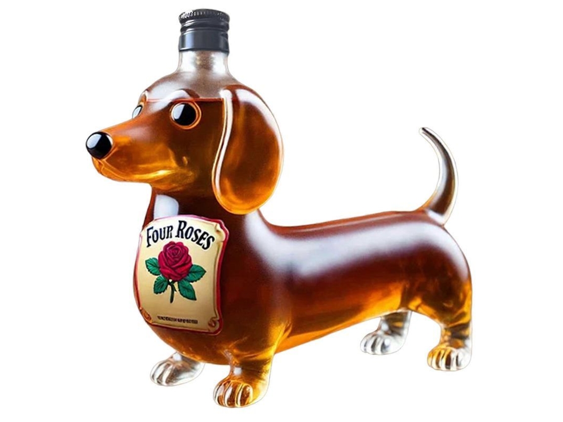 Divertida Jarra De Whisky Con Forma De Bulldog Francés: Un Dispensador De Licor Único Para El Bar De Casa Y Los Amantes Del Vino.