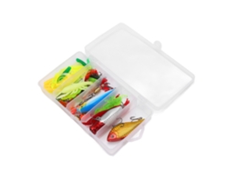 Kit de señuelos para pesca de lubina y trucha con anzuelos