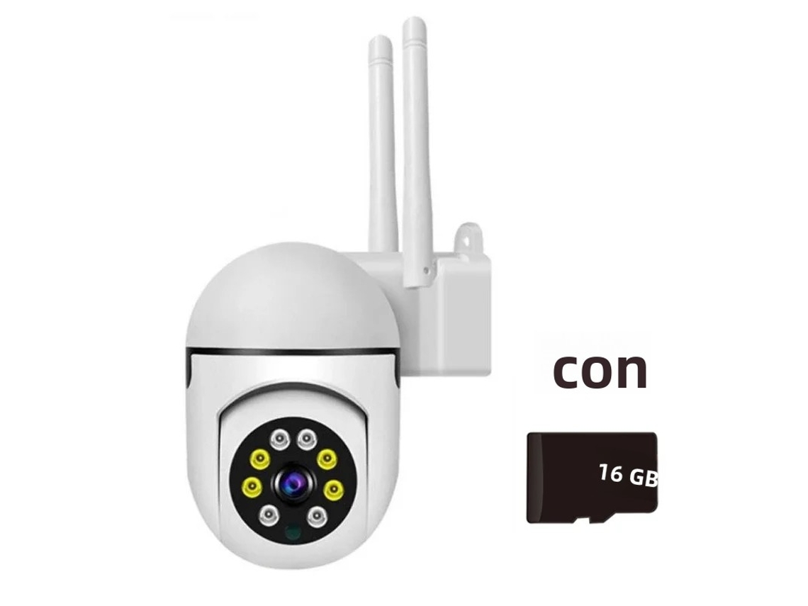 Cámara IP Mdug Ycc365 Plus Wi-Fi gratuita, blanca, 1080p, 16 GB de memoria
