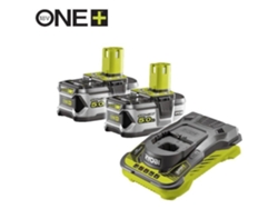 2 baterias de lítio+ 18V - 5,0 AH e 1 Ultra Fast 5.0 A Carregador