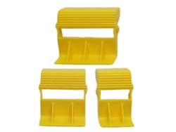 Dispensador compacto de cinta adhesiva, herramienta de corte de adhesivo, aplicador de 5,5 x 5,1 x 6 cm, plástico resistente, portátil GOKOCO