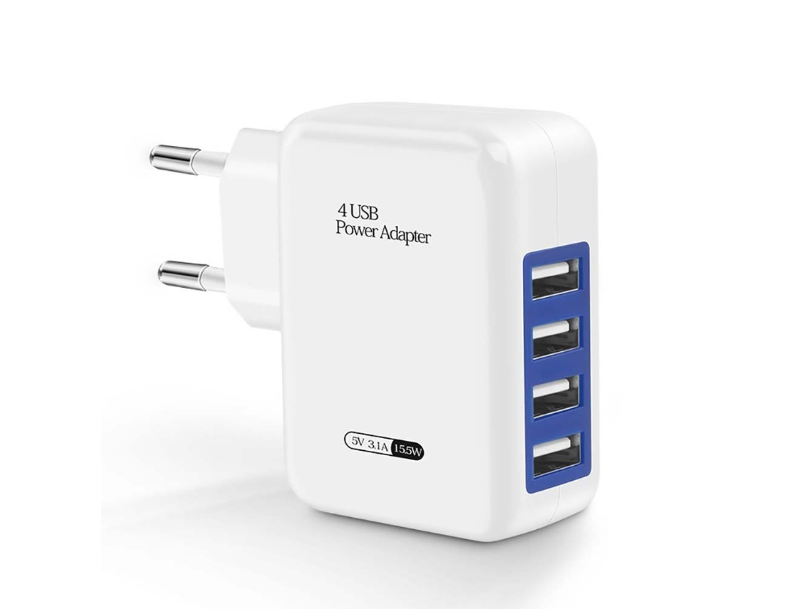 Cargador (4 Puertos Usb Carga Rápida 5v/3a)