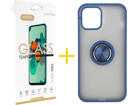 Carcasa + Protector de Pantalla para iPhone 11 ACCETEL Azul