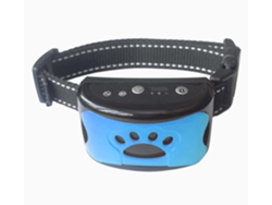 Colar De Cachorro Inteligente Azul, Com Alarme De Som E Vibração, Que Impede Latidos, Recarregável E À Prova D‘água.