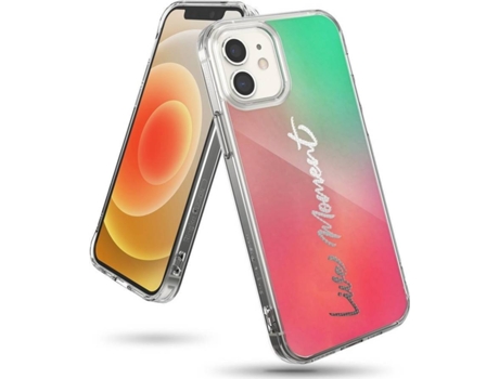 Carcasa iPhone 12 Mini RINGKE Rosa - Verde