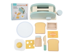 Yncm-máquina De Pan Simulada De Madera Juguete De Cocina Para Niños Aprendizaje Educativo