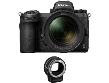 Cámara Mirrorless NIKON Z6 II Negro + Objectivo Z 24-70mm F4 S + Adaptador NIKON FTZ