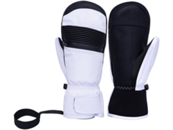 Traje De Esquí De Invierno Para Snowboard, Resistente Al Viento, Cálido E Impermeable Con Pantalla Táctil, Negro + Blanco.