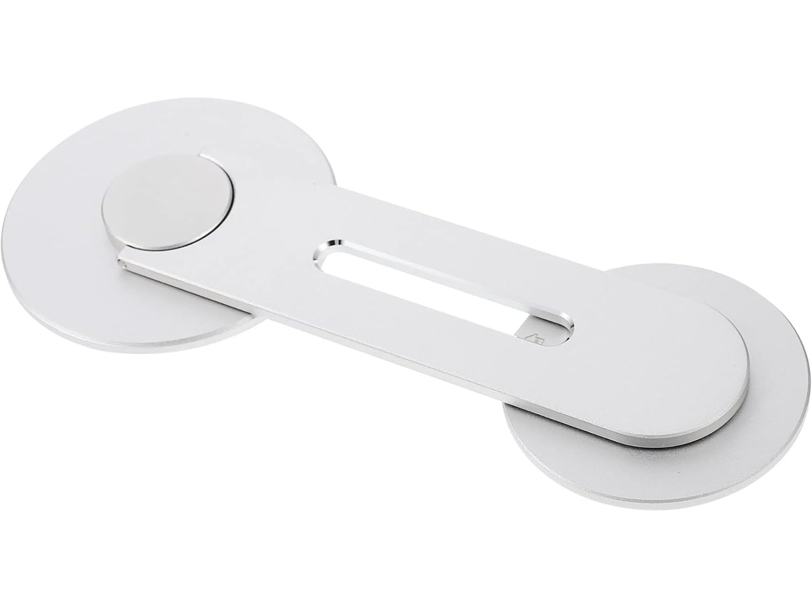 Soporte Magnético, Función Sólida, Aleación De Aluminio Plateado, Para Teléfono Móvil Y Tableta.