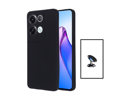 Funda Proteção Traseira para Oppo Oppo Reno8 Pro 5G GIFT4ME Silicona Negro