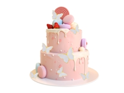 NEVEANCE 40 piezas Decoraciones para Fiesta de Cumpleaños Boda Cupcakes Mariposas Tamaños Mixtos