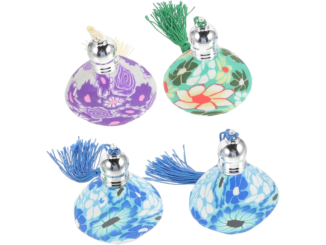 Juego De 4 Frascos De Aromaterapia Para Aceites Esenciales Y Perfumes (color Aleatorio)