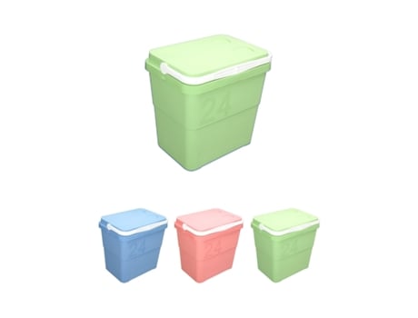 Nevera Portátil Rígida Retro 24L– Nevera Térmica Com Asa para el Camping, Jardín e Barbacoa Verde 24 L