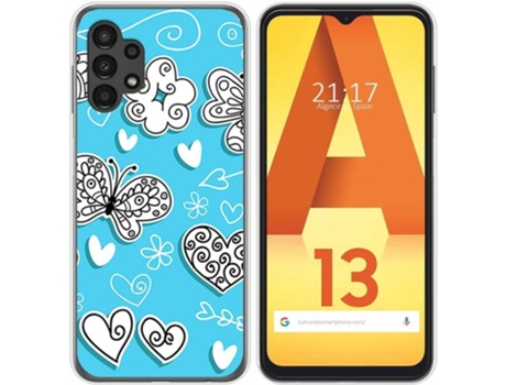 Carcasa para Samsung Galaxy A13 4G TUMUNDOSMARTPHONE Dibujos Mariposas Multicolor
