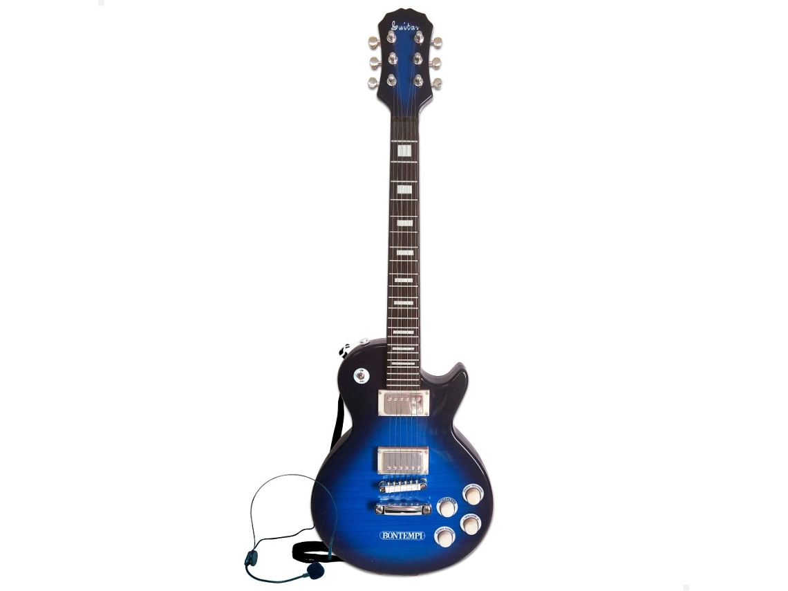 Guitarra Eléctrica de Juguete Rock 68,5 Cm  con Micrófono Bontempi COLORBABY