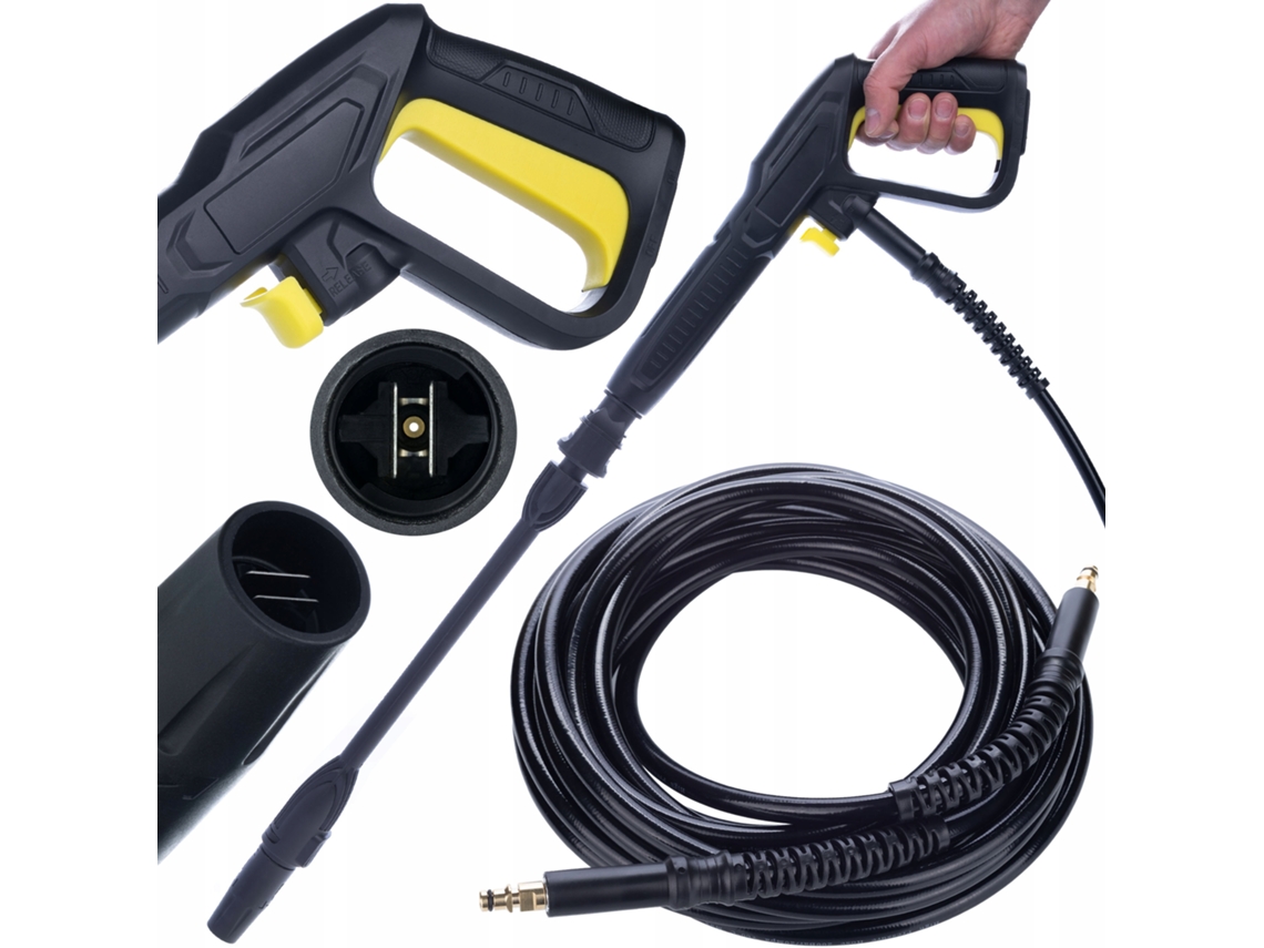 Juego de pistola y lanza Vario de 8 m – Conexión Click Connect | Compatible con Kärcher K2-K7 | Limpieza profesional