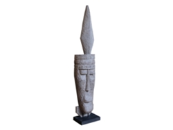 Figura Suar Hierro Mascara Tribal 27x40x200cm