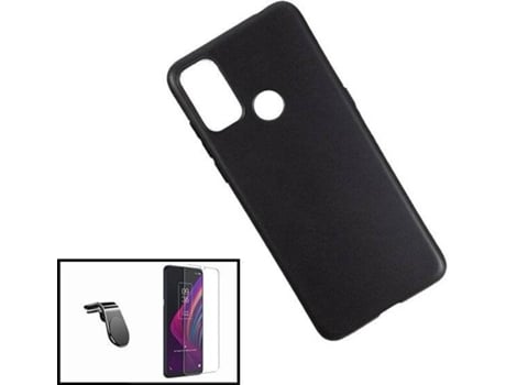 Kit Funda y Protector Alcatel 1s (2021) PHONECARE Negro