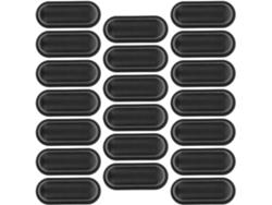 Patas De Soporte Antideslizantes De Plástico Negro Para Maletas, Fácil Instalación, Paquete De 20 Unidades.