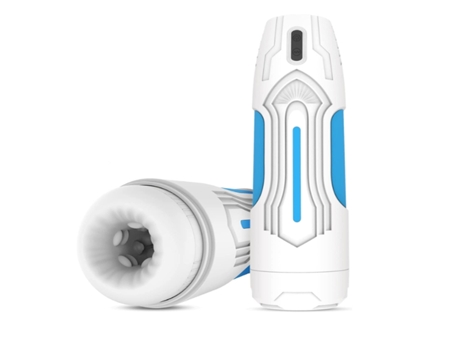 MASTURBADOR MASCULINO: Juguete de Placer de Masturbación Automática para Hombres Sexo Oral Manos Libres 7 Succiones y Vibraciones Blanco BISBISOUS