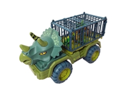Set De Camión Transportador De Dinosaurios Con 3 Figuras, Árbol Y Huevo Para Niños.