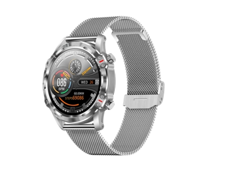 Smart Watch Hombres 1.32inch Bluetooth Llamada Impermeable Fitness Tracker Monitor Smartwatch Para Android IOS con correa VEANXIN