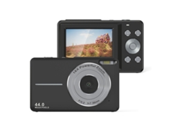 Cámara digital Cuich DC403 1080P, zoom 16x, luz de relleno anti-LED, tarjeta TF de 32 GB, color negro