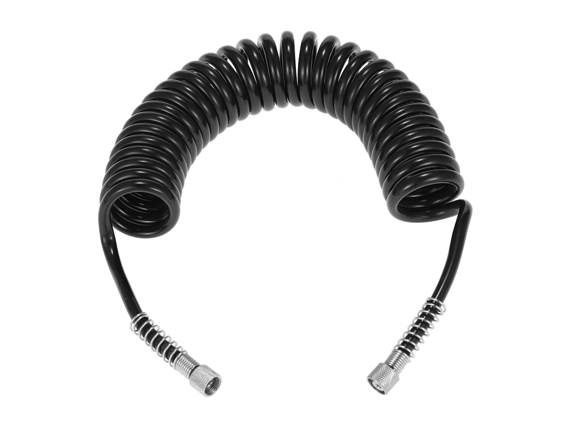 Manguera De Aire De Poliuretano Para Cepillo Aéreo Con Conexión De Resorte De 1/8", 10", Flexible Y Duradera.