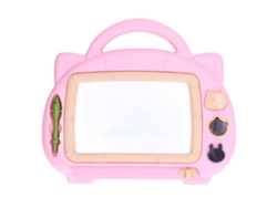 Quadro de desenho mágico Bj-Magic para crianças, colorido, apagável, reutilizável e prático para maiores de 3 anos, rosa.