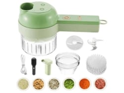 Cortadora De Verduras Eléctrica 4 En 1, Procesador De Alimentos Doméstico Multifuncional