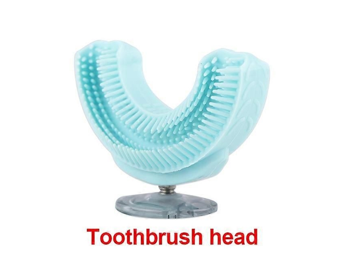 Escova De Dentes Infantil Inteligente, Recarregável Via Usb, Com Rotação De 360 ​​graus, Formato Em U, Sônica E Elétrica, Em Silicone.