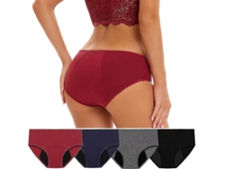 2026-4 Pantalones De Periodo Para Mujer, Incontinencia Flujo Pesado Antifugas Postparto, Talla Grande