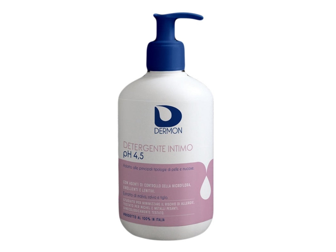 Dermon Jabón Íntimo de Uso Frecuente, pH 4.5, 500 ml