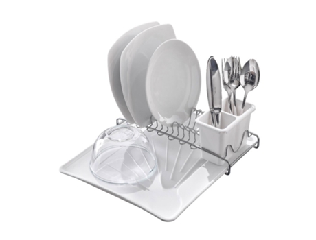 Escurreplatos METALTEX Con Bandeja Y Escurrecubiertos Independiente Spacetex De 35X31X12 Cm
