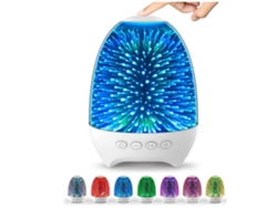 Columna De Sonido Portátil Luz Nocturna Led Regulable Rgb Cambio Mejor YEMAESRE Bluetooth Blanco